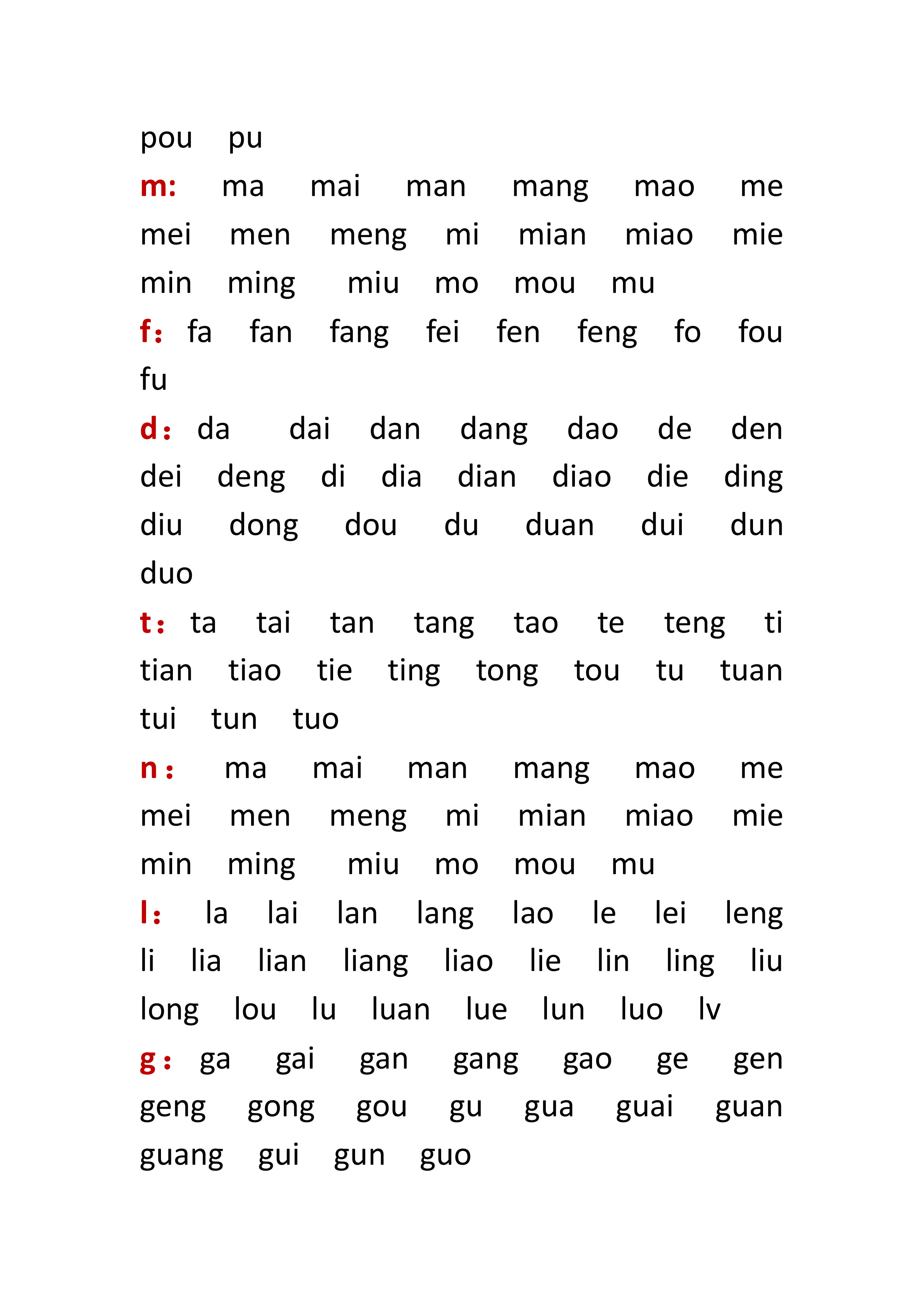 拼音基础最全汇编