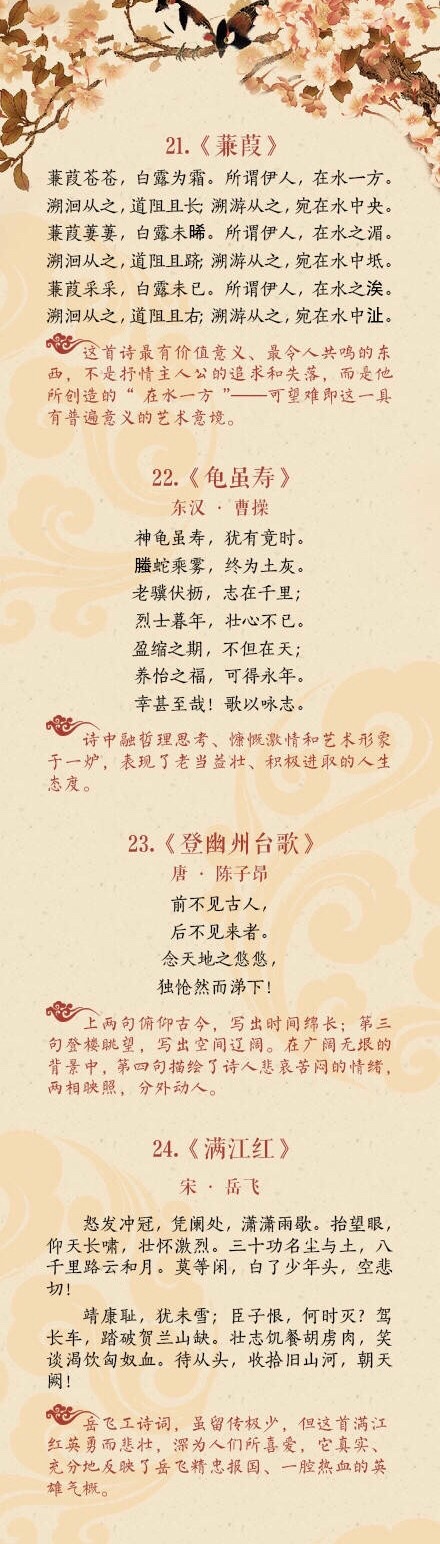 历史上高水平的40首诗词，中国诗词的巅峰之美！收藏-第5张图片-诗句网
