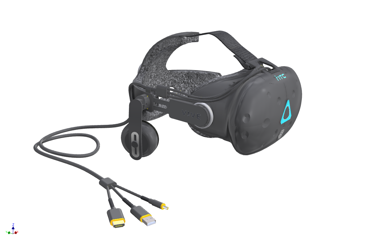 HTC Vive商业源码VR虚拟现实技术近视眼镜三d模型图纸 Inventor设计方案