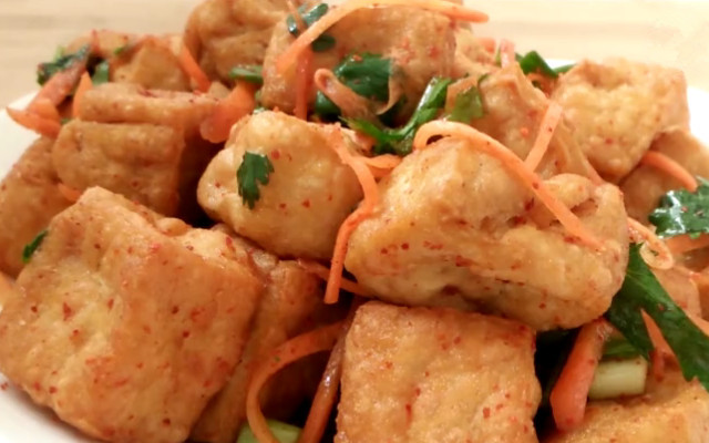 图片[1]-豆腐泡平平常常的家常菜 简单快手-起舞食谱网