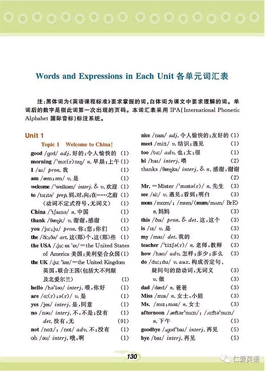 仁爱版英语丨七年级上册英语教材课本电子