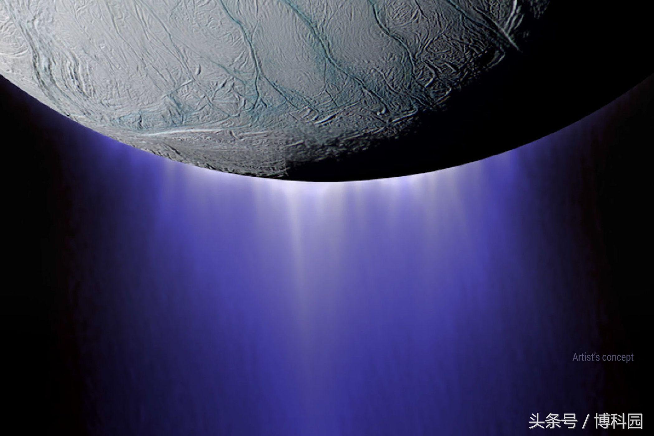 在土星，土卫二之间移动的等离子体波声音