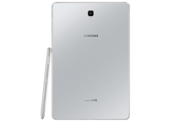 三星Galaxy Tab S4银白色外型曝出：后背AKG标示