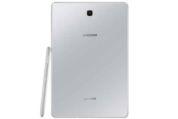 三星Galaxy Tab S4銀白色外型曝出：后背AKG標示