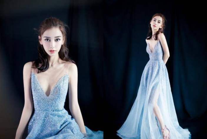 杨颖晒美照，网友扒出她生孩子前的照片对比，大呼：黄晓明管管她