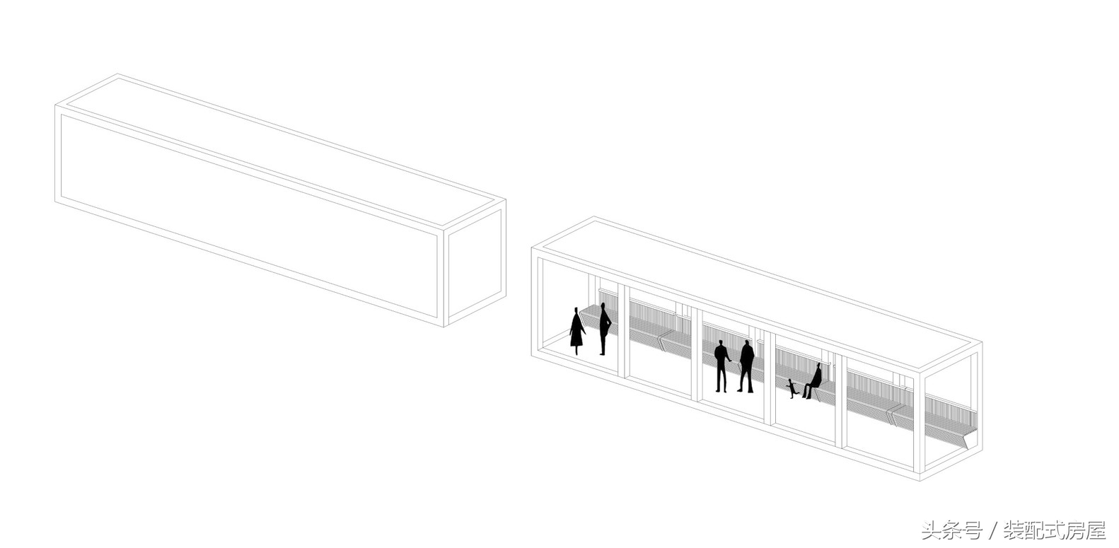 集装箱建筑模块化，组成集装箱悬崖餐厅