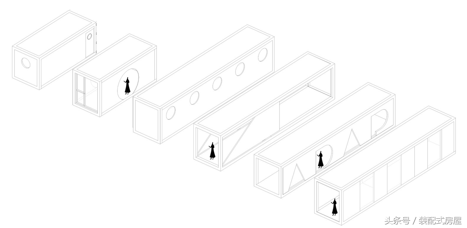 集裝箱建筑模塊化，組成集裝箱懸崖餐廳