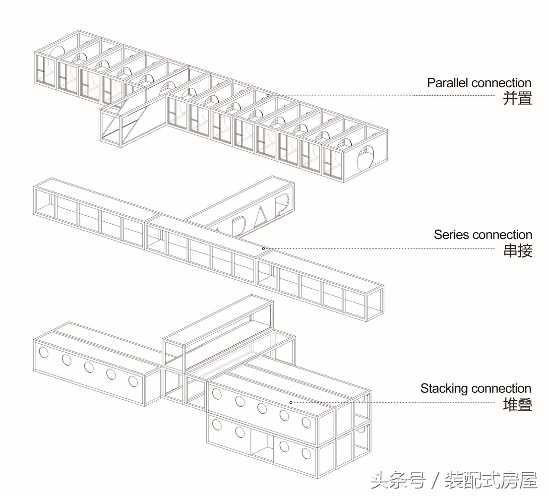 集裝箱建筑模塊化，組成集裝箱懸崖餐廳