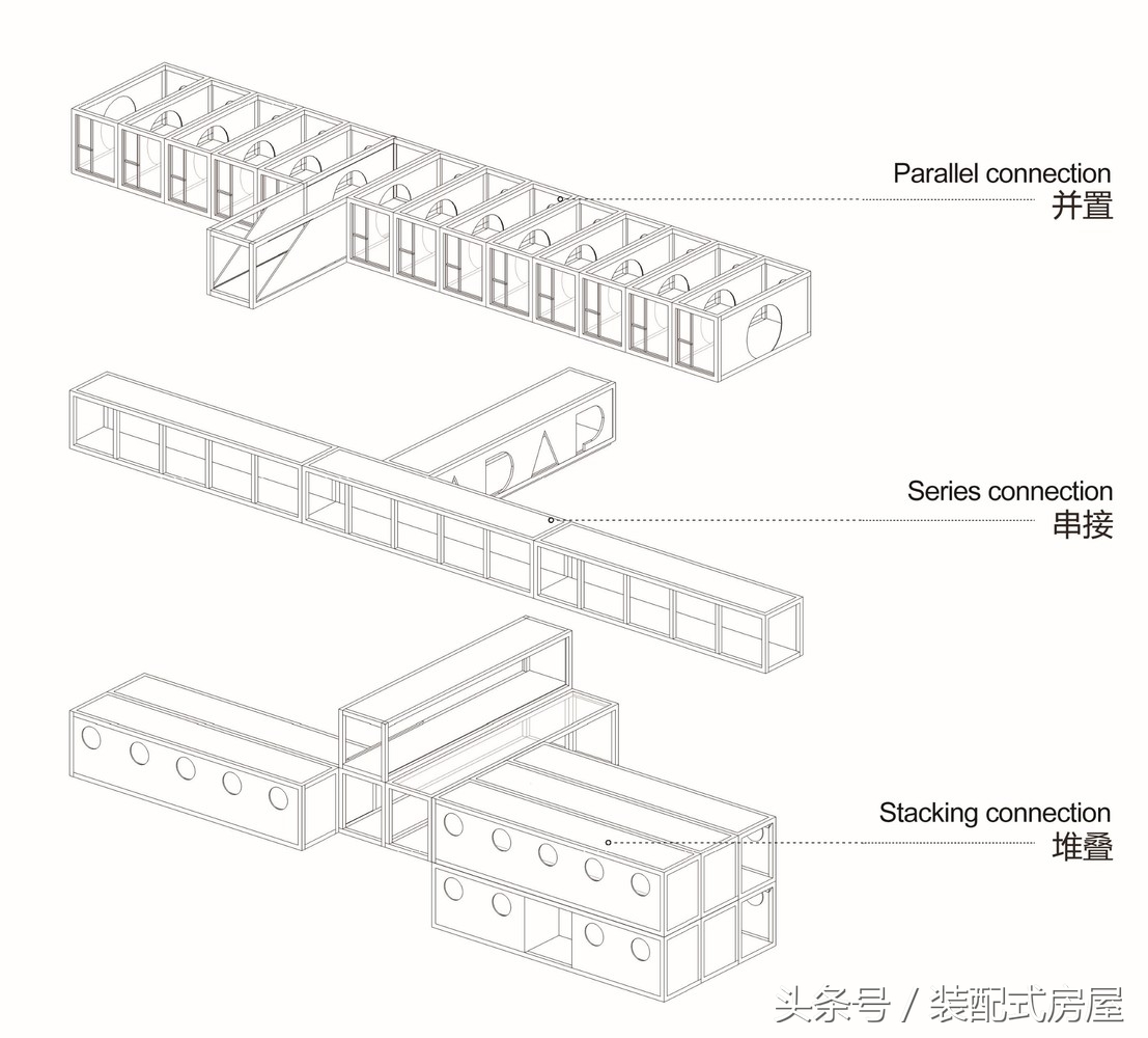 集裝箱建筑模塊化，組成集裝箱懸崖餐廳