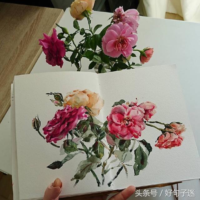 有诗意的唯美个性说说：安得与君相决绝，免教生死作相思图片