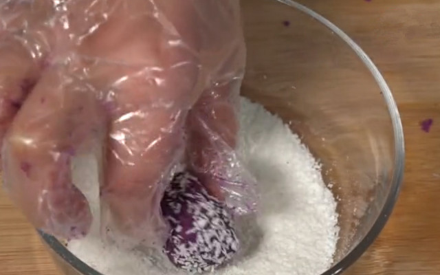 图片[6]-椰蓉紫薯糕做法步骤图 ，口感软糯香甜  十分钟就能做出来-起舞食谱网