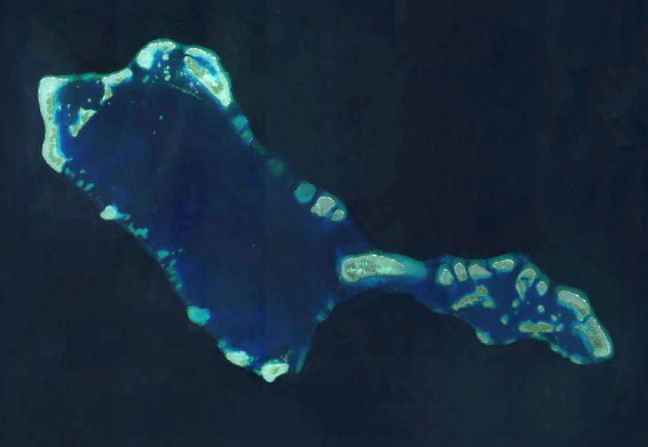 南沙最大无人礁,开发价值极大,未来能形成