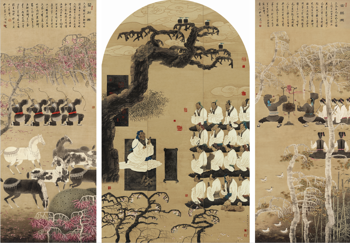 高士美人  杏坛蘅芷——著名画家孔维克丹青怀古遥寄名士