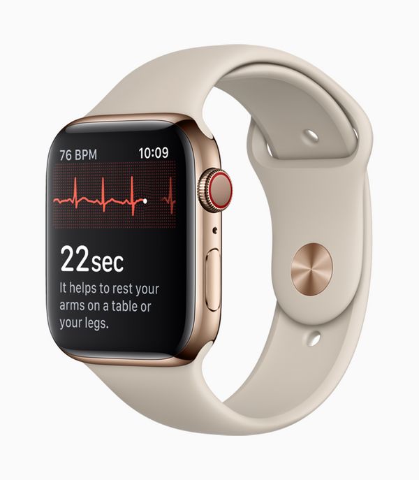 提升心电图检查作用：Apple iPhone 公布 Apple Watch Series 4智能手环