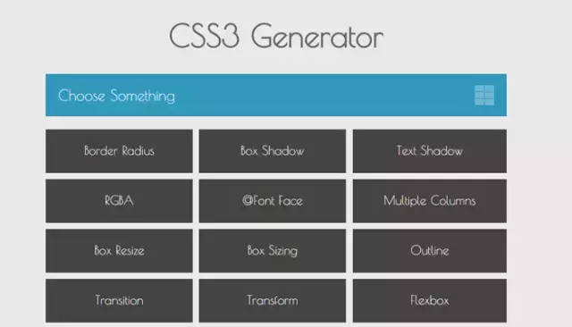 10个顶级的CSS3代码生成器