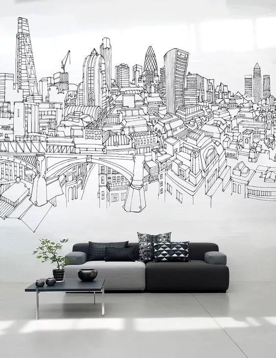 用画笔，给自己的家涂上一幅墙绘吧，保证邻居会嫉妒！