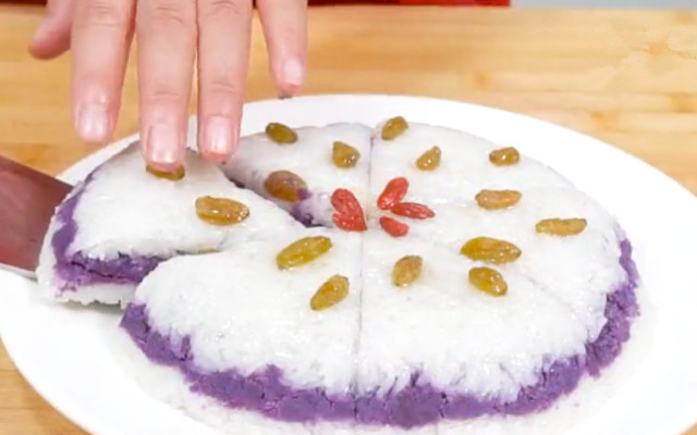 图片[7]-糯米紫薯凉糕做法 软糯香甜 小孩子特别喜欢吃！-起舞食谱网
