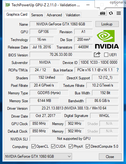 朋友500买到的GTX1060 6G显卡，就凭这几点假卡无疑，但到底是啥