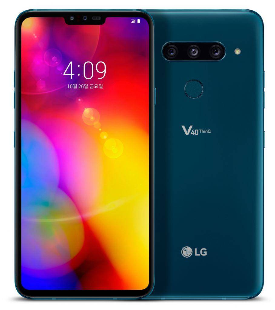 第一款五攝手機上LG V40ThinQ，選用P-OLED顯示屏手機上，市場價6700中國人民幣