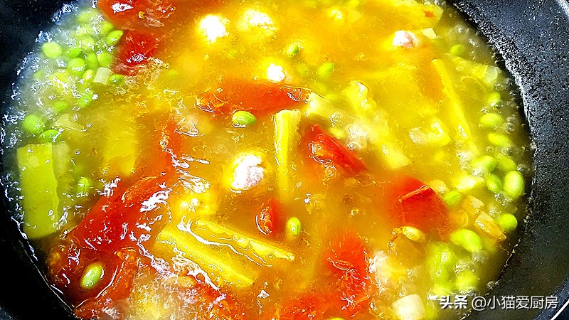 图片[11]-用苦瓜青豆和西红柿做的丸子汤 味道清香好喝 营养开胃-起舞食谱网