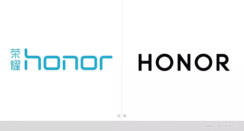 荣誉宣布公布拆换知名品牌logo，原“honor”调节为英文大写字母“HONOR”