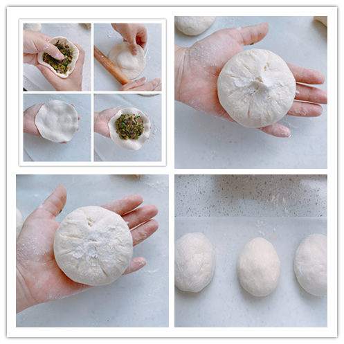 浙江美食梅干菜餅，幾十年老配方，餡料鹹香，餅皮鬆軟涼了也不硬