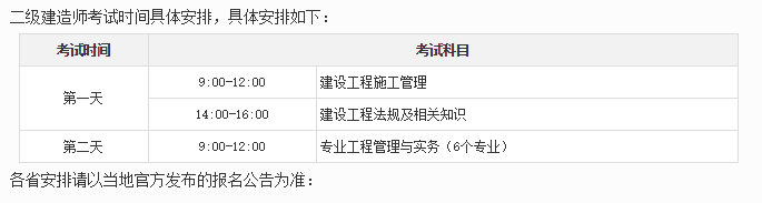 二建考试以及注册流程详细介绍