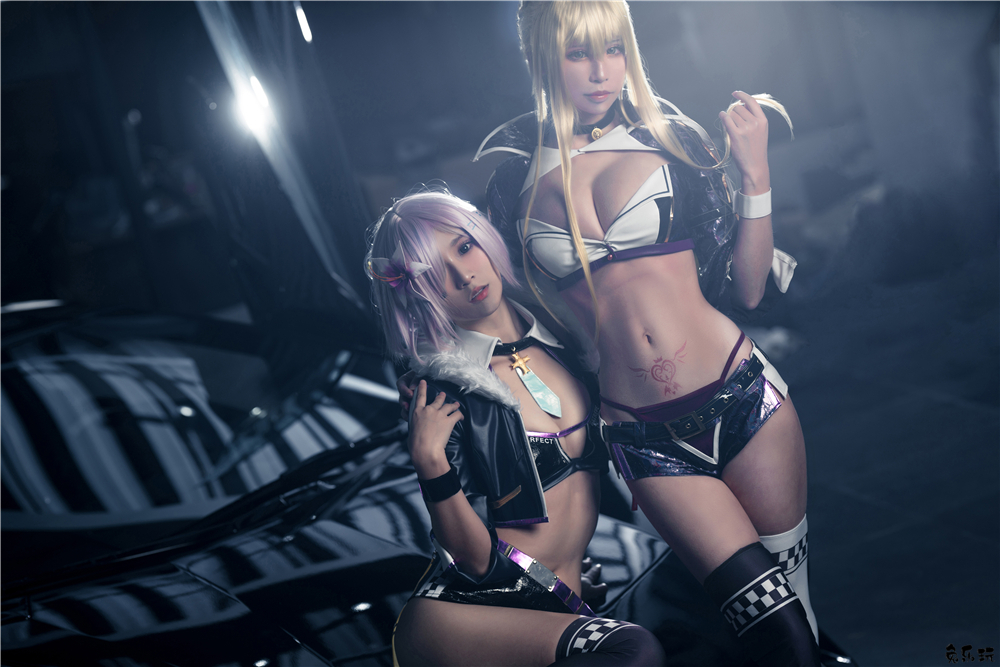 【cosplay】爱老师_PhD作品合集精选丨玛修-黑枪呆-同人赛车