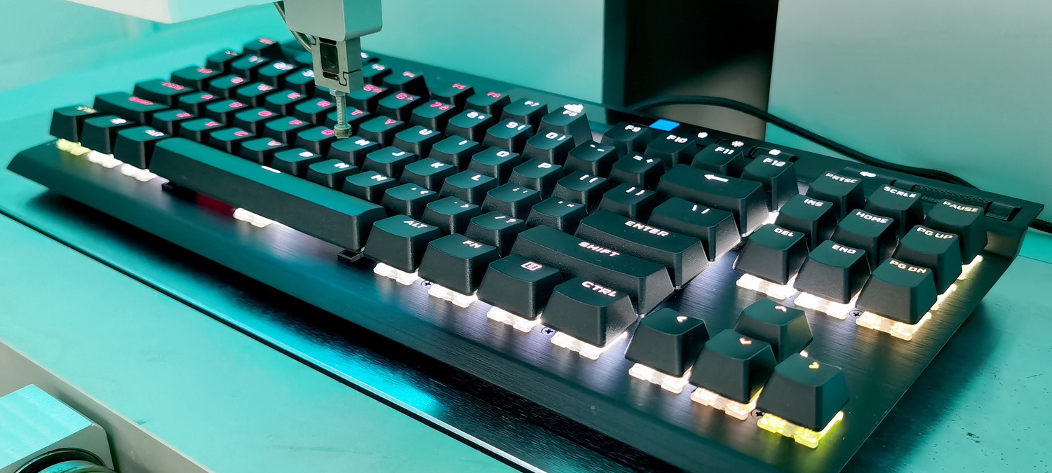 1K的高端鍵盤什么手感，海盜船K70 RGB TKL大鍵測試