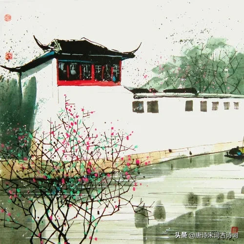 美到让人心疼的诗句：寂寞空庭春欲晚，梨花满地不开门图片