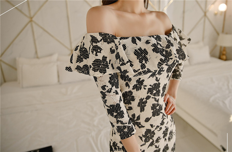 孙允珠：光影四叶草华沙波尔卡晚礼裙