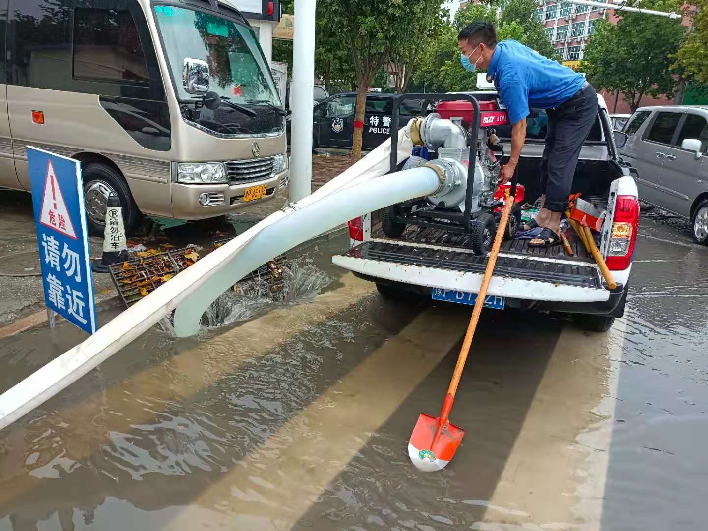 |直击鹿邑防汛一线