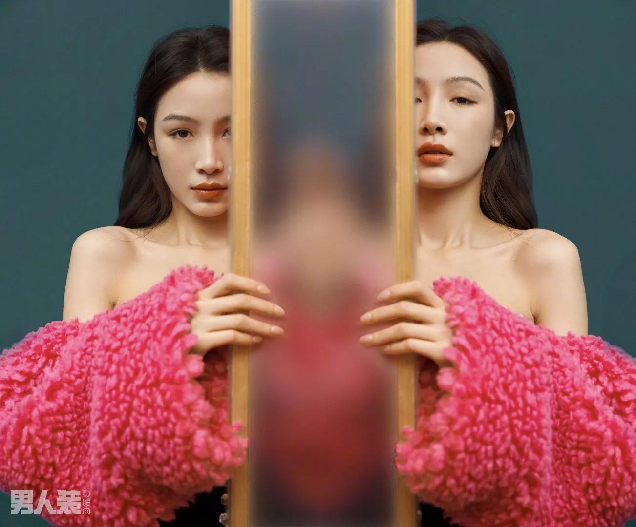 張楠《男人裝》寫真，美腿修長，文靜優雅，楚楚動人 - 頭條匯