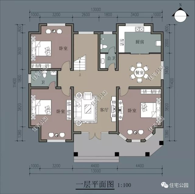 精选图库：20套农村美式风格户型图