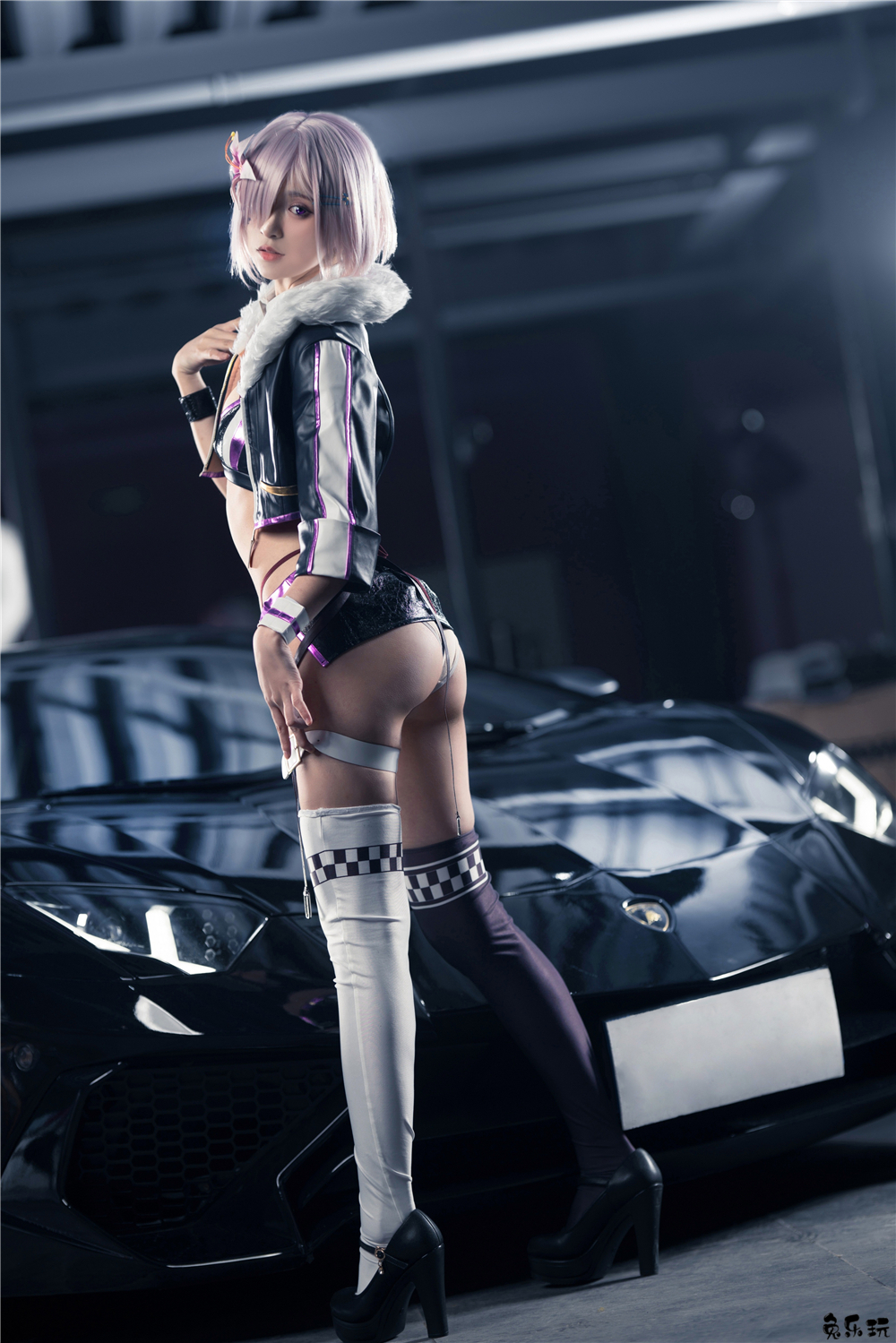 【cosplay】爱老师_PhD作品合集精选丨玛修-黑枪呆-同人赛车