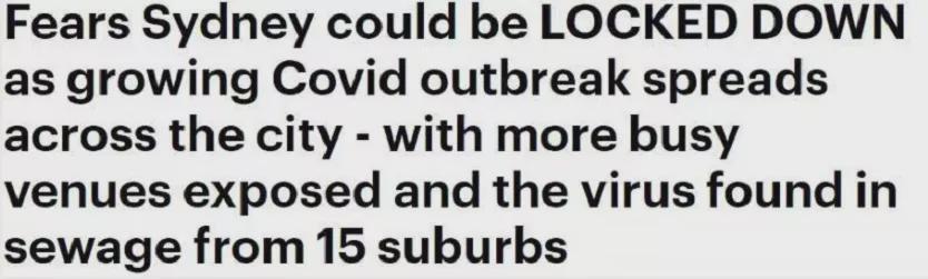 猛增23例，悉尼进入半封锁状态，多人擦肩而过染上，又有孩子中招