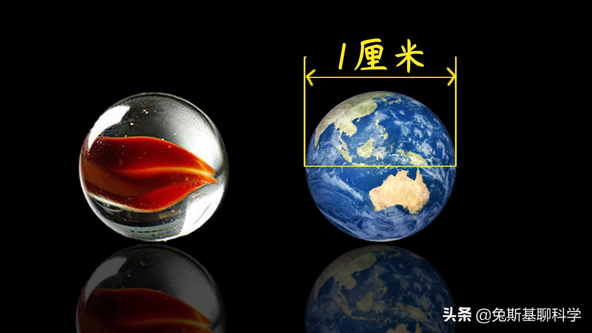 真實的太陽係，假如地球直徑1厘米，縮小的太陽係仍大得難以想象