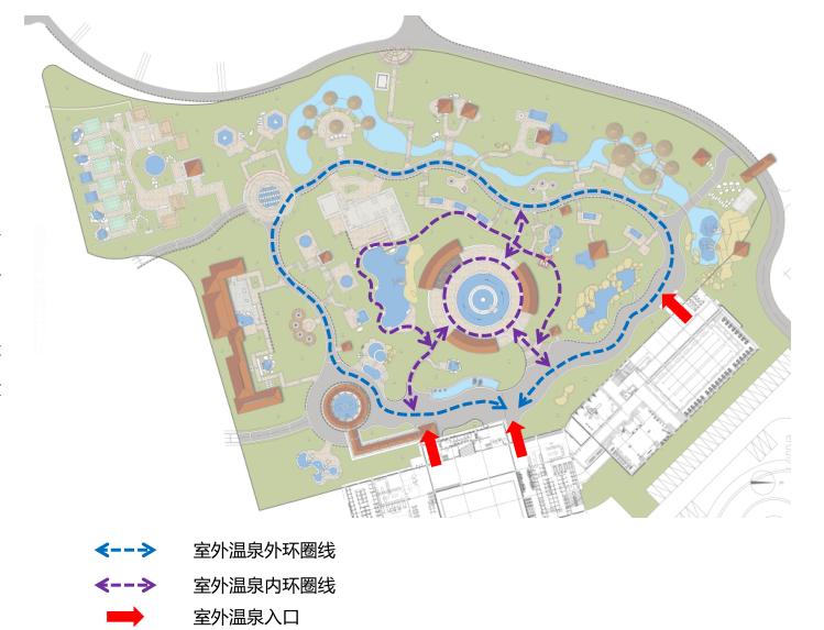 温泉区平面图