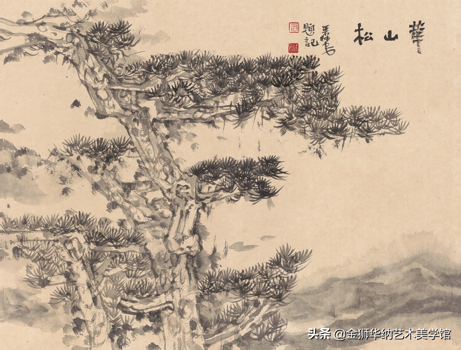 当代水墨名家王保安先生优秀作品（华山写生）赏析系列《四》