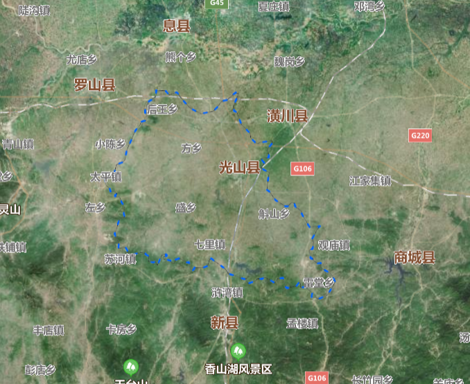 河南省一个县，人口超80万，因为一座山而得名