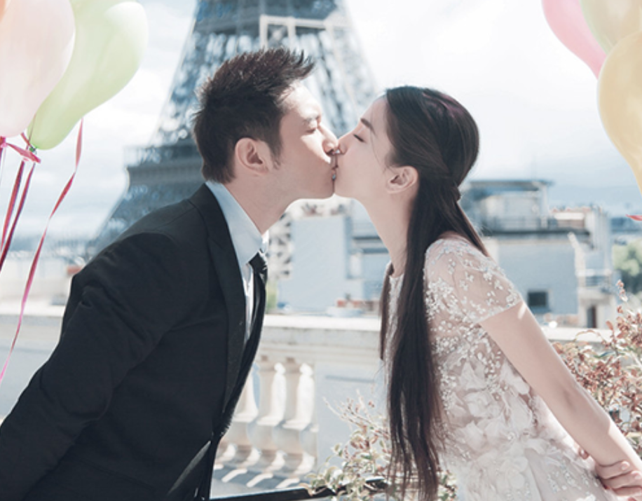 港媒爆料黄晓明在青岛离婚，baby分走几个亿，孩