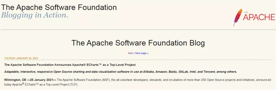 Apache ECharts顺利毕业，成为ASF顶级项目