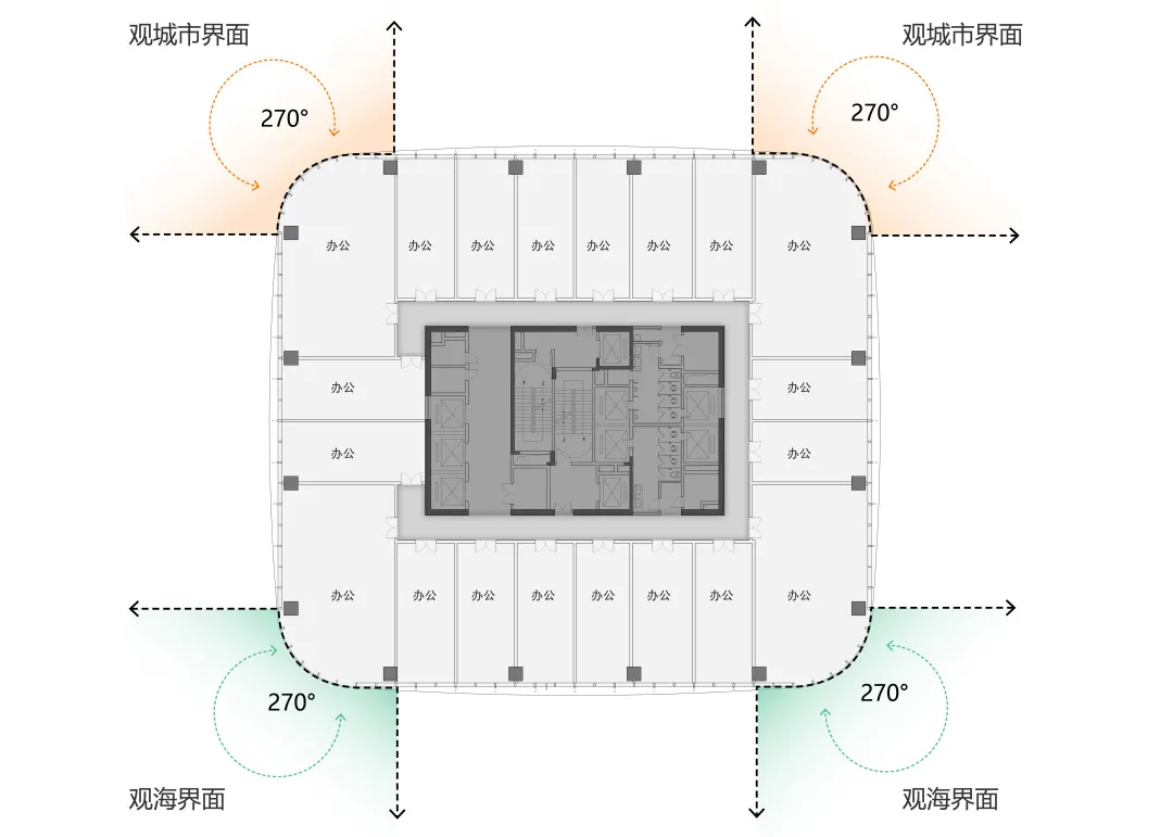 深圳易尚创意科技大厦 | 轻盈柔和地融入前海高密度城区