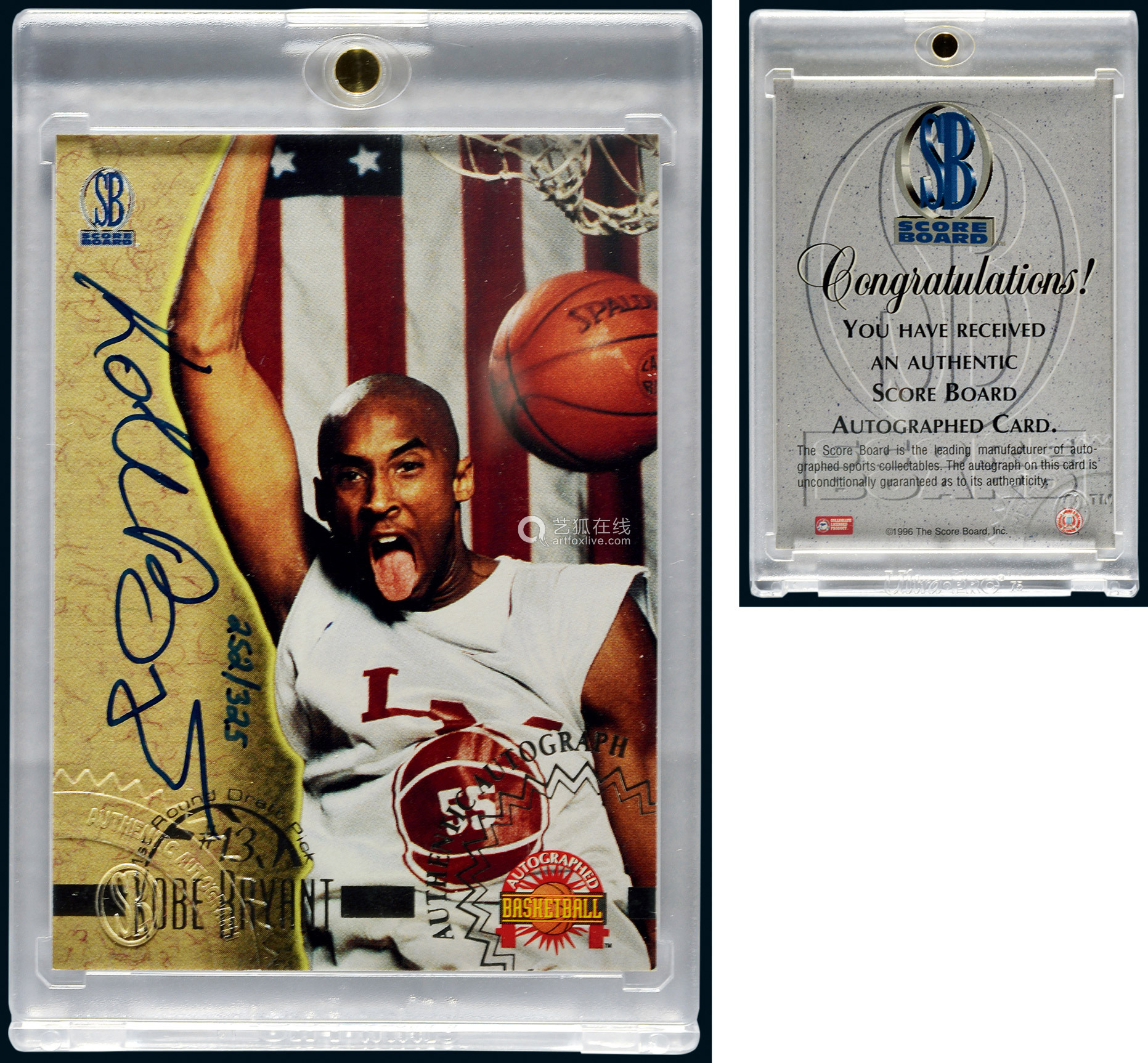 一战|科比最后一战签名门票被拍卖！成交价达40590美元 科比天价纪念品已不罕见