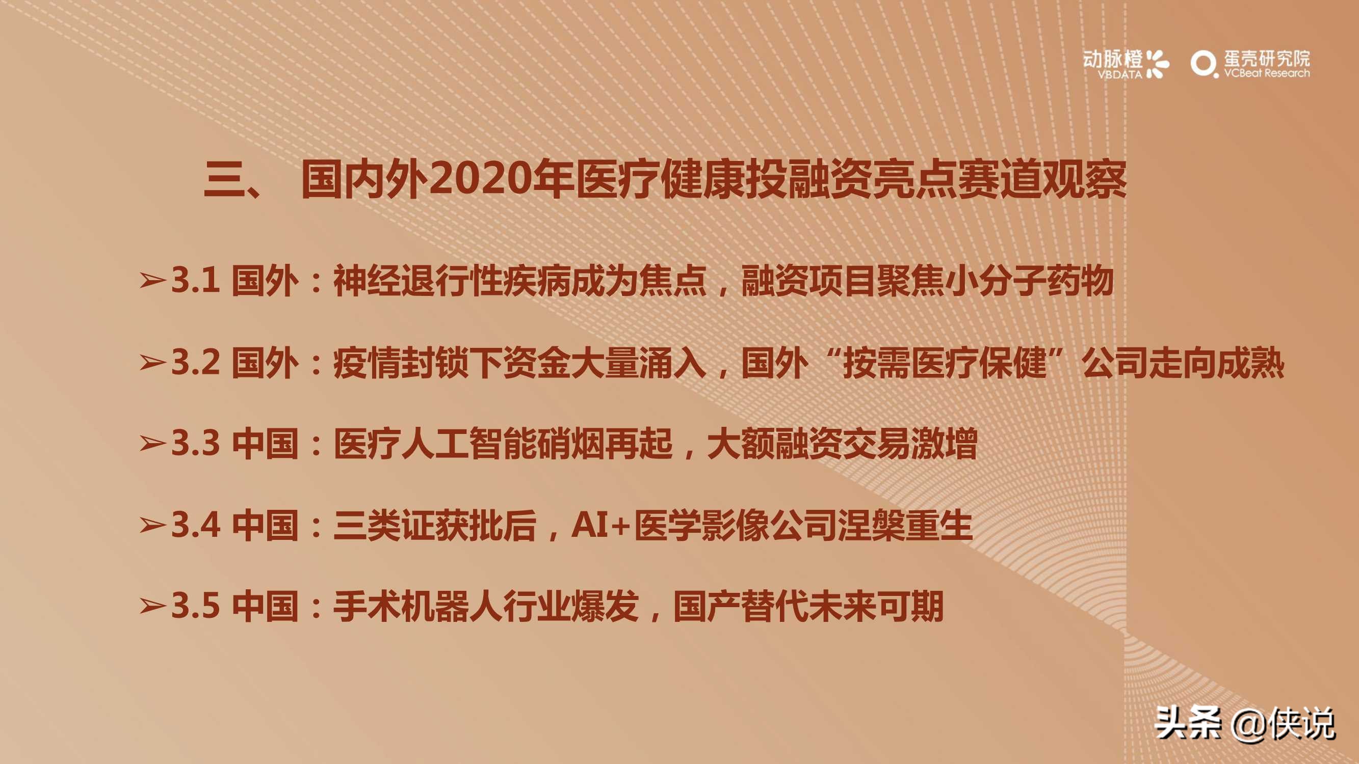 2020年全球医疗健康产业资本报告