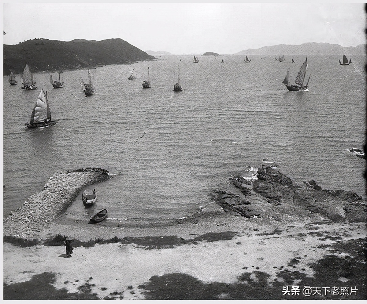1932年惠州老照片 90年前的淡水澳头坪山