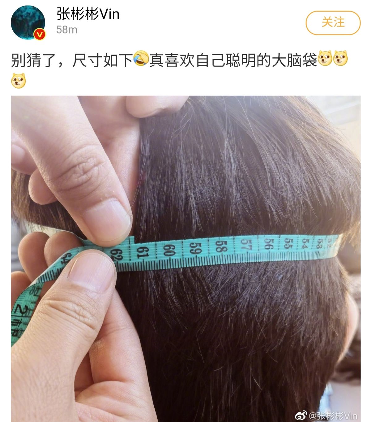 28岁张彬彬自曝头围，数值超过雷佳音，还比杨幂腰围多2厘米