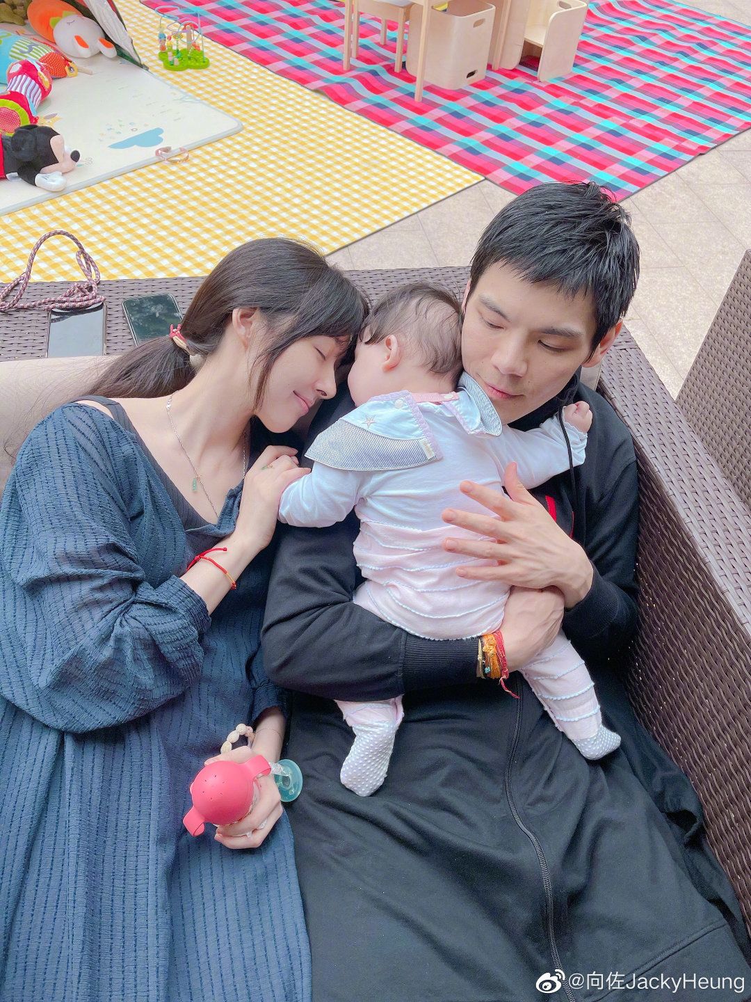 向佐父亲节因工作疫情和女儿分隔两地，向太申请开私人飞机接送