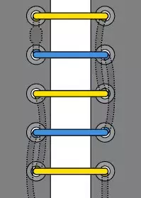 鞋带的系法，24种鞋带的系法图解