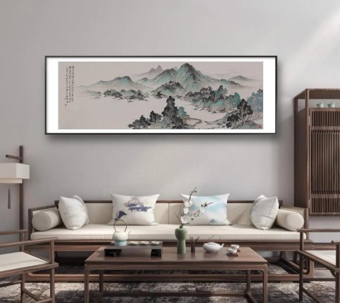 青山绿水皆堪赏——著名书画家戴军记新作《青山绿水图》